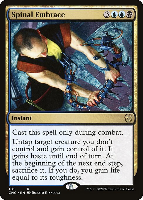 Захват Позвоночника (Spinal Embrace) - Zendikar Rising Commander (#101) - Illustrated by Donato Giancola - Magic: The Gathering Card