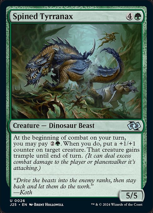 Spined Tyrranax - Foundations Jumpstart Magic card