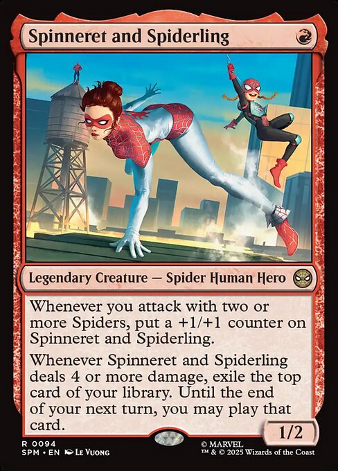 Spinneret and Spiderling - Marvel's Spider-Man Magic card