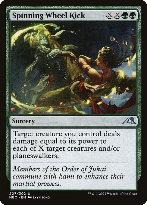 Spinning Wheel Kick - Kamigawa: Neon Dynasty Magic card