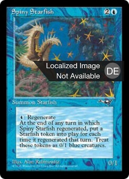 Estrella de mar espinosa (Spiny Starfish) - Alliances (#35) - Illustrated by Alan Rabinowitz - Magic: The Gathering Card
