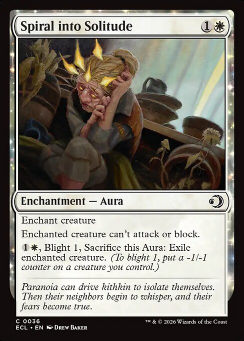 Spiral into Solitude - Lorwyn Eclipsed Magic card