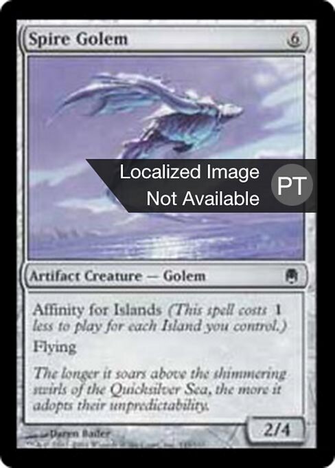 Golem Espiralado (Spire Golem) - Darksteel (#145) - Illustrated by Daren Bader - Magic: The Gathering Card
