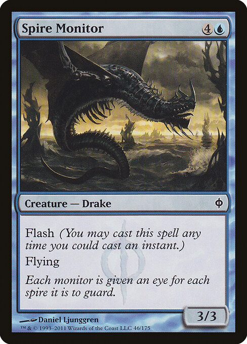 Sorvegliante delle Guglie (Spire Monitor) - New Phyrexia (#46) - Illustrated by Daniel Ljunggren - Magic: The Gathering Card