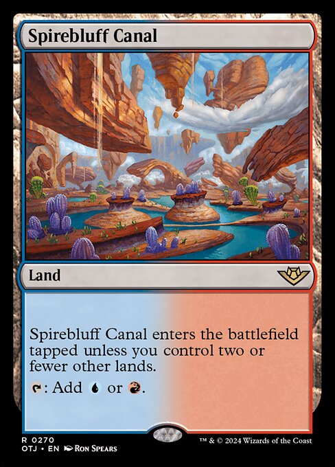 Spirebluff Canal - Outlaws of Thunder Junction Magic card