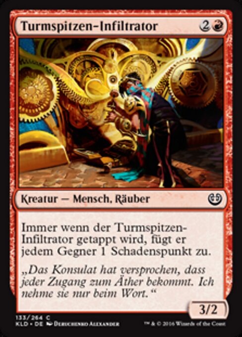 Spireside Infiltrator - Kaladesh Remastered (#148) - Illustrated by Deruchenko Alexander - Magic: The Gathering Card