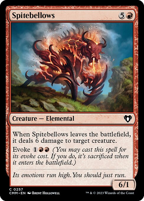 Spitebellows - Commander Masters Magic card