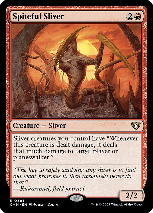 Spiteful Sliver - Commander Masters Magic card