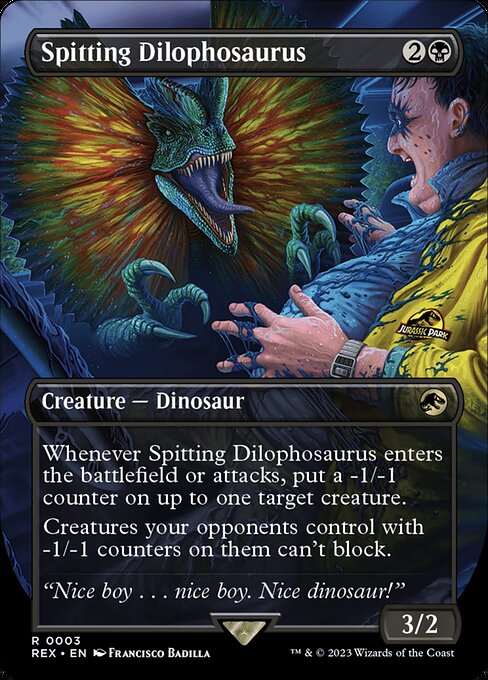 Spitting Dilophosaurus - Jurassic World Collection Magic card