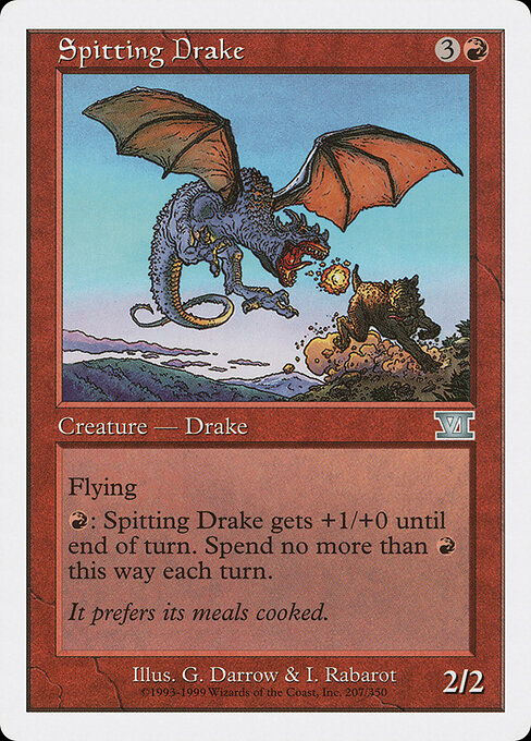Spitting Drake - Classic Sixth Edition Magic card