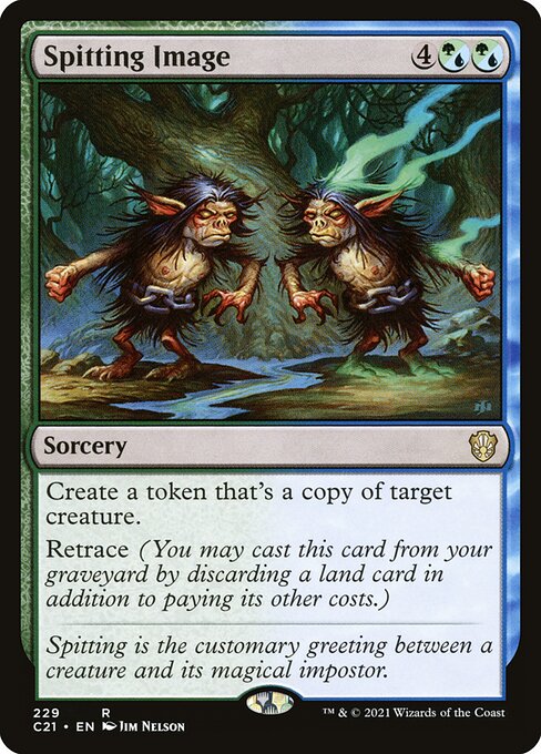 Spitting Image - Commander 2021 Magic card