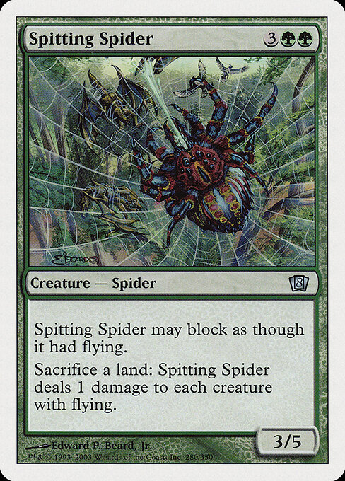 Spitting Spider - Eighth Edition Magic card