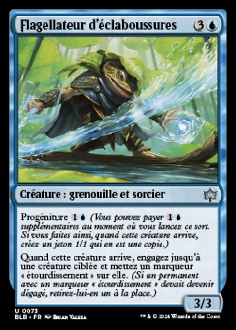 Platschpeitscher (Splash Lasher) - Bloomburrow (#73) - Illustrated by Brian Valeza - Magic: The Gathering Card