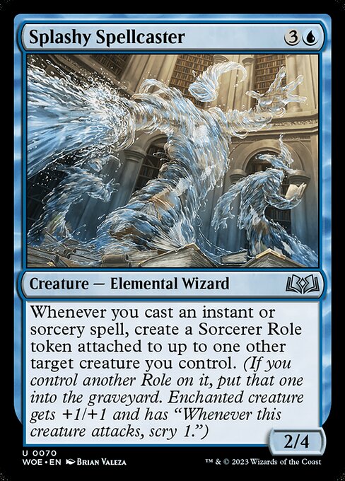 Splashy Spellcaster - Wilds of Eldraine Magic card