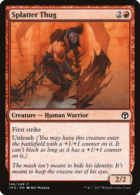 Splatter Thug - Iconic Masters (#146) - Illustrated by Kev Walker - Magic: The Gathering Card