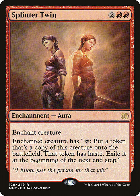 Splinter Twin - Modern Masters 2015 (#129) - Illustrated by Goran Josic - Magic: The Gathering Card