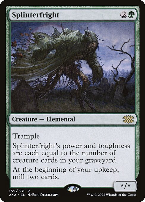 Splinterfright - Double Masters 2022 (#159) - Illustrated by Eric Deschamps - Magic: The Gathering Card