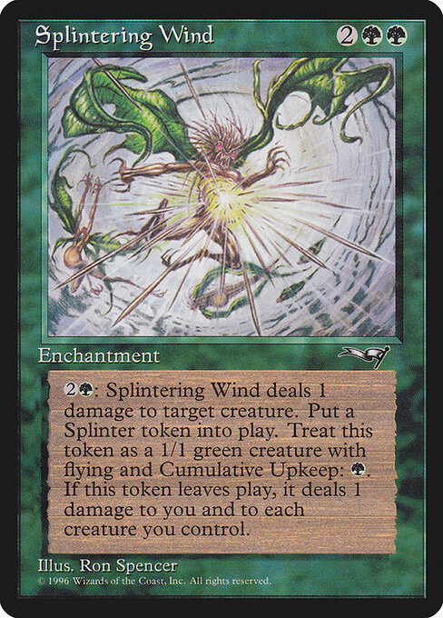 Splintering Wind - Alliances (#99) - Illustrated by Ron Spencer - Magic: The Gathering Card