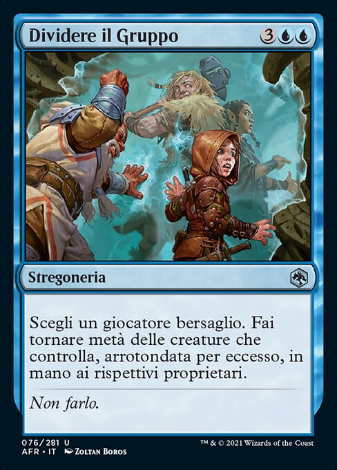 Teilung der Heldengruppe (Split the Party) - Adventures in the Forgotten Realms (#76) - Illustrated by Zoltan Boros - Magic: The Gathering Card