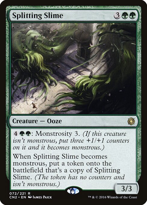 Splitting Slime - Conspiracy: Take the Crown (#72) - Illustrated by James Paick - Magic: The Gathering Card