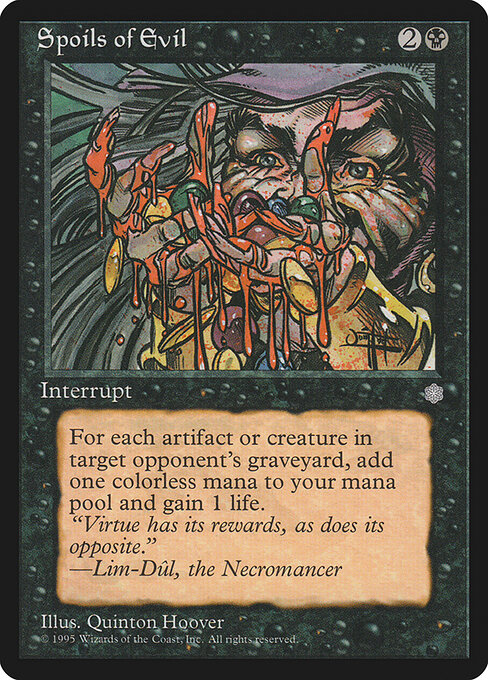 Spoils of Evil - Ice Age Magic card