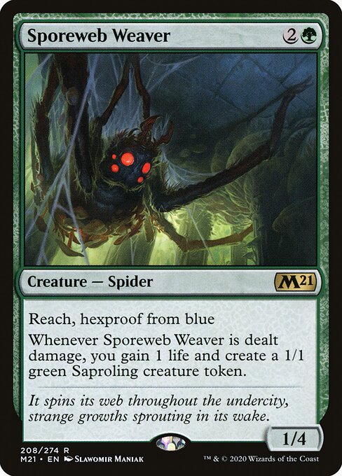 Sporeweb Weaver - Core Set 2021 Magic card