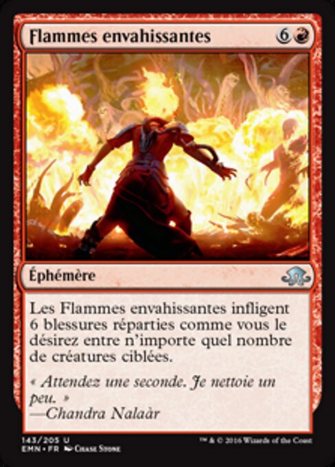 Fiamme Dilaganti (Spreading Flames) - Eldritch Moon (#143) - Illustrated by Chase Stone - Magic: The Gathering Card