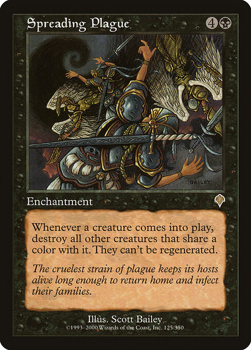 Pestilenza Epidemica (Spreading Plague) - Invasion (#125) - Illustrated by Scott Bailey - Magic: The Gathering Card