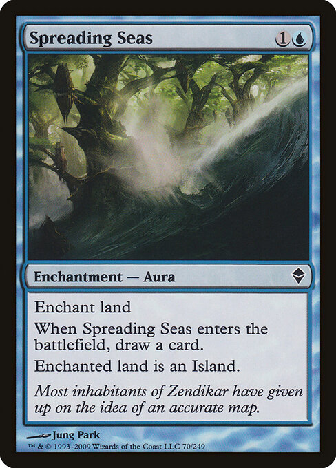 Spreading Seas - Zendikar Magic card