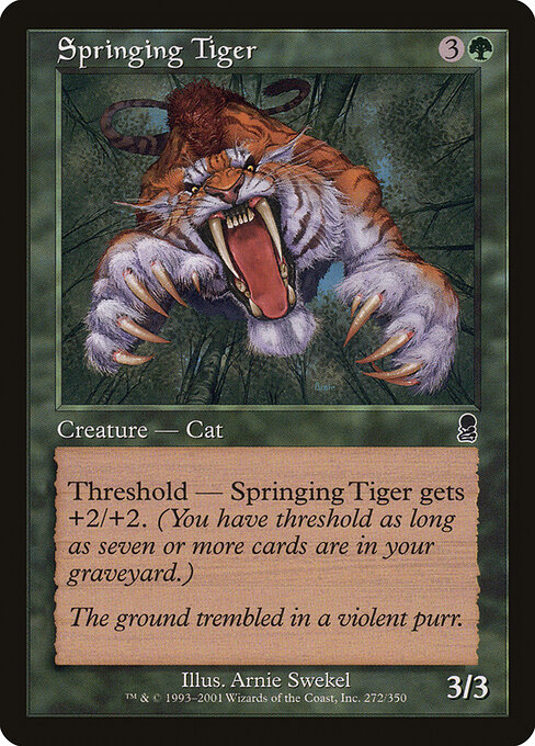 Springing Tiger - Odyssey Magic card