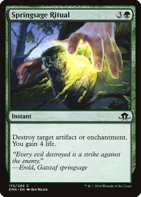 Springsage Ritual - Eldritch Moon Magic card