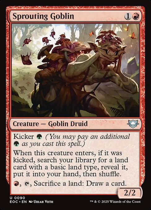 Sprouting Goblin - Edge of Eternities Commander Magic card