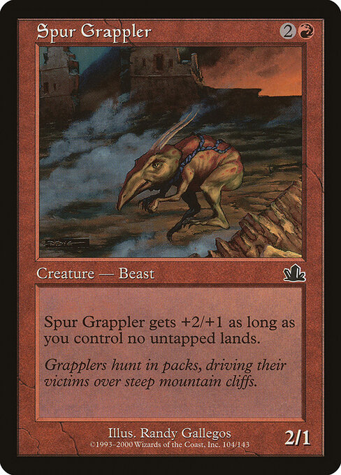 Caçador de Esporas (Spur Grappler) - Prophecy (#104) - Illustrated by Randy Gallegos - Magic: The Gathering Card