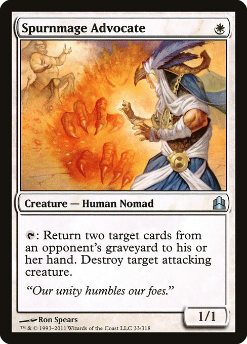 Spurnmage Advocate - Commander 2011 Magic card