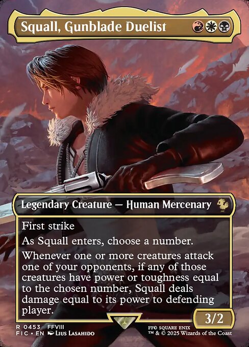 Squall, Gunblade Duelist - Final Fantasy Commander Magic card