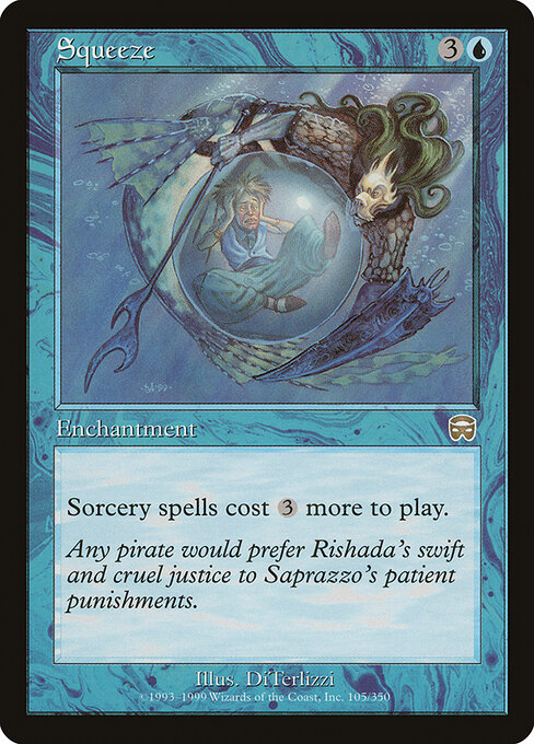 Etreinte (Squeeze) - Mercadian Masques (#105) - Illustrated by DiTerlizzi - Magic: The Gathering Card
