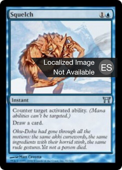Inhibition (Squelch) - Champions of Kamigawa (#92) - Illustrated by Matt Cavotta - Magic: The Gathering Card