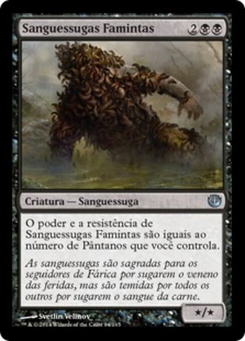 Sanguisughe Sguazzanti (Squelching Leeches) - Journey into Nyx (#84) - Illustrated by Svetlin Velinov - Magic: The Gathering Card