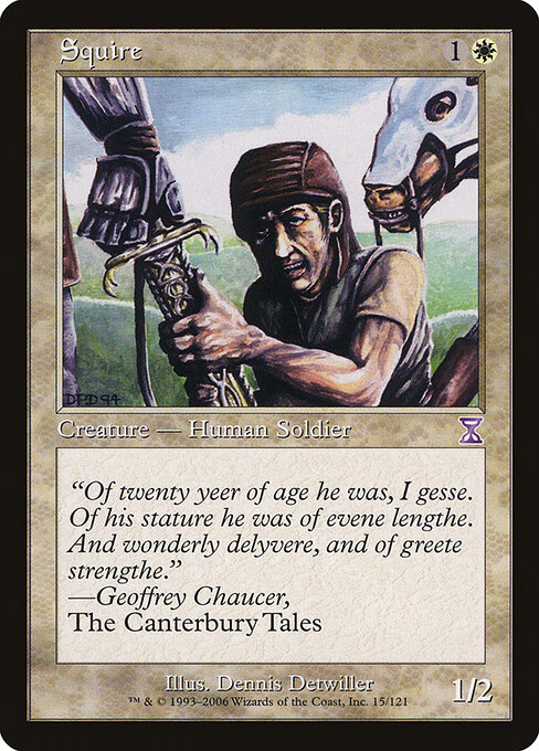 Squire - Time Spiral Timeshifted Magic card