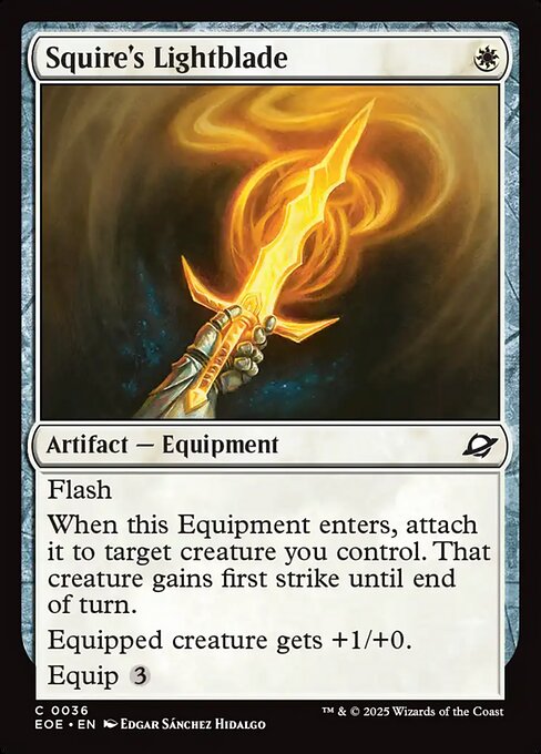 Squire's Lightblade - Edge of Eternities Magic card