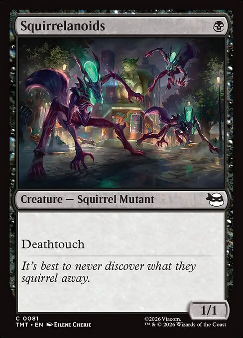 Squirrelanoids - Teenage Mutant Ninja Turtles Magic card