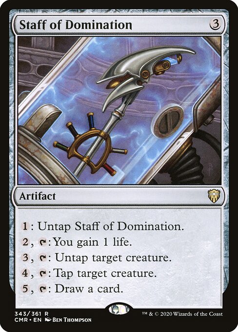Staff of Domination - Commander Legends (#343) - Illustrated by Ben Thompson - Magic: The Gathering Card