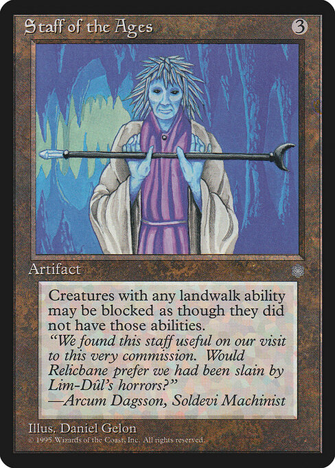 Staff of the Ages - Ice Age Magic card