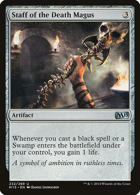 Staff of the Death Magus - Magic 2015 Magic card
