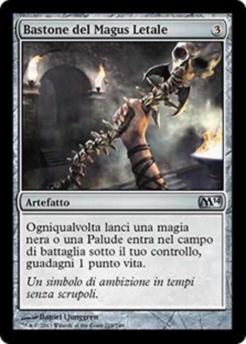 Stab des Todesmagus (Staff of the Death Magus) - Magic 2014 (#219) - Illustrated by Daniel Ljunggren - Magic: The Gathering Card