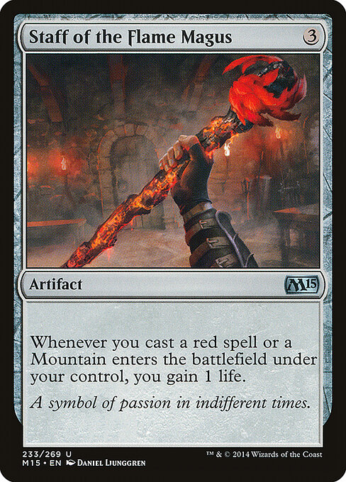Staff of the Flame Magus - Magic 2015 Magic card