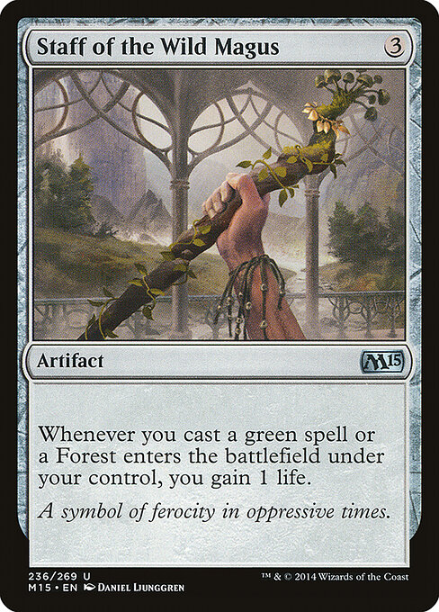 Staff of the Wild Magus - Magic 2015 Magic card