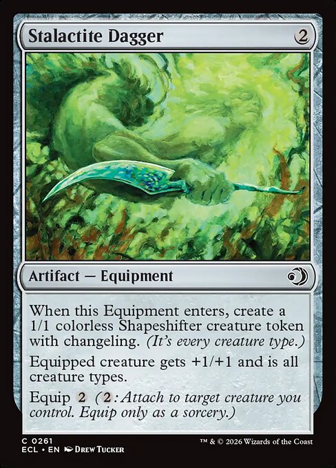 Stalactite Dagger - Lorwyn Eclipsed Magic card
