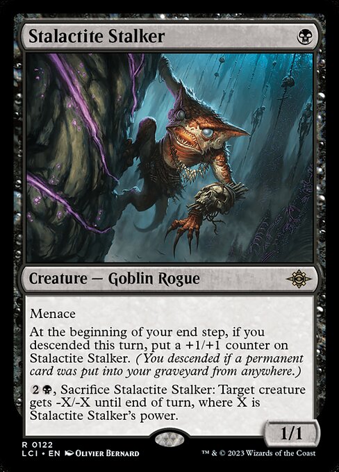 Stalactite Stalker - The Lost Caverns of Ixalan (#122) - Illustrated by Olivier Bernard - Magic: The Gathering Card