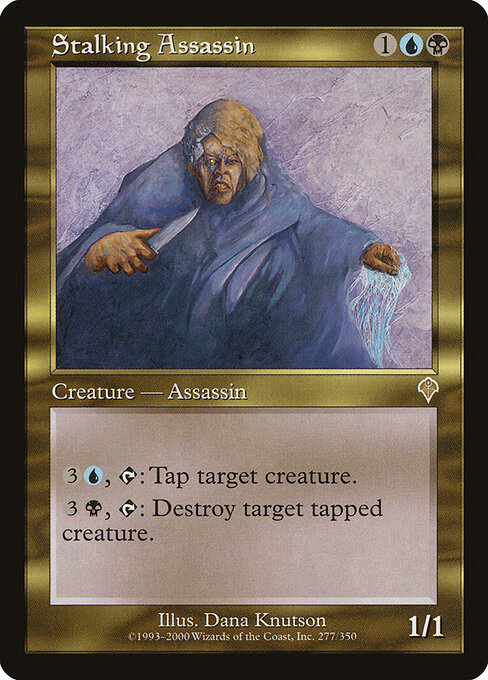 Asesino Acechante (Stalking Assassin) - Invasion (#277) - Illustrated by Dana Knutson - Magic: The Gathering Card
